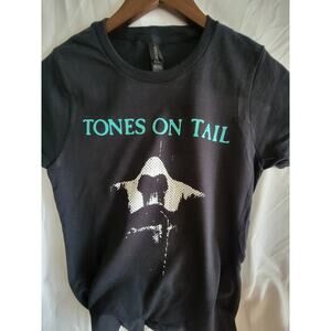 Tones on Tail band t shirt Ladies Small Black